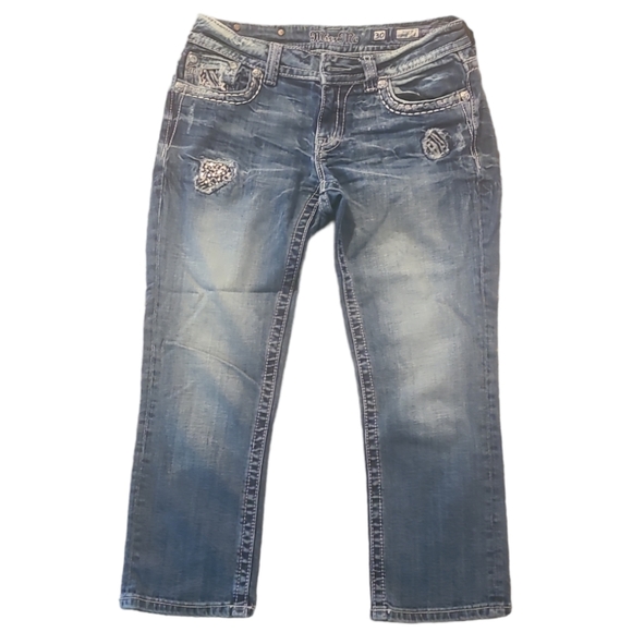 Miss me cropped animal print denim - Picture 5 of 7